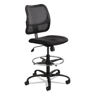 Safco® Vue Series Mesh Extended-height Chair, Supports Up To 250 Lb, 23" To 33" Seat Height, Black Fabric freeshipping - TVN Wholesale
